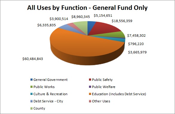 All Sources by Function General fund