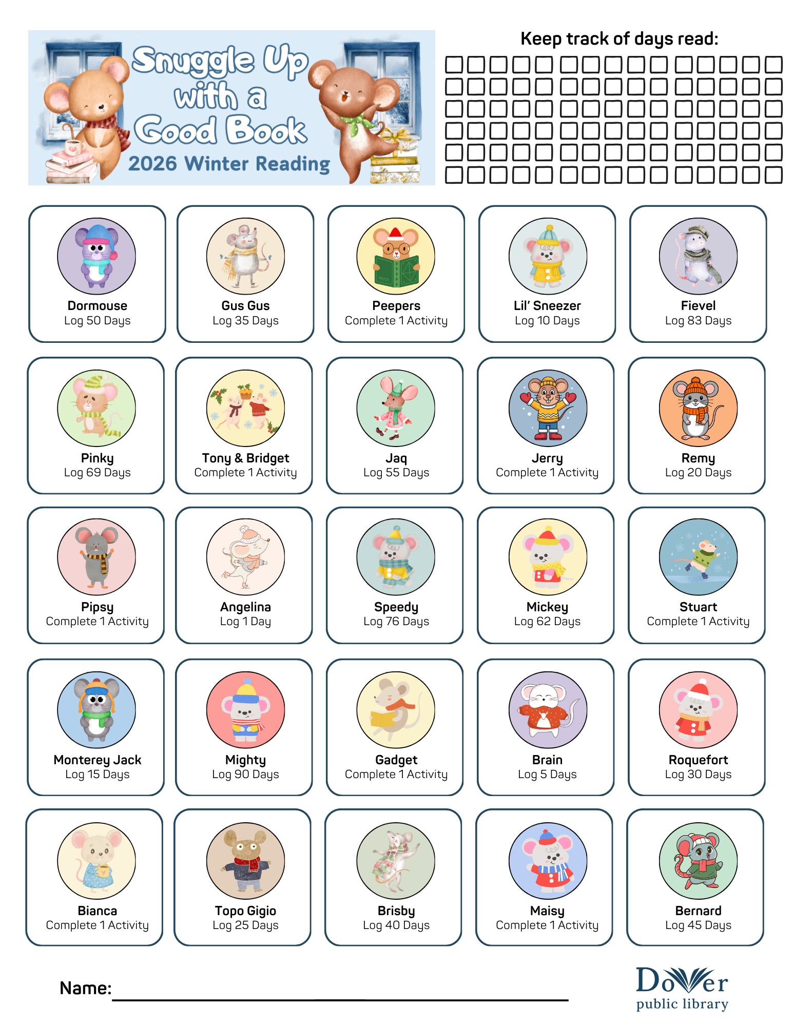 winter reading challenge banner