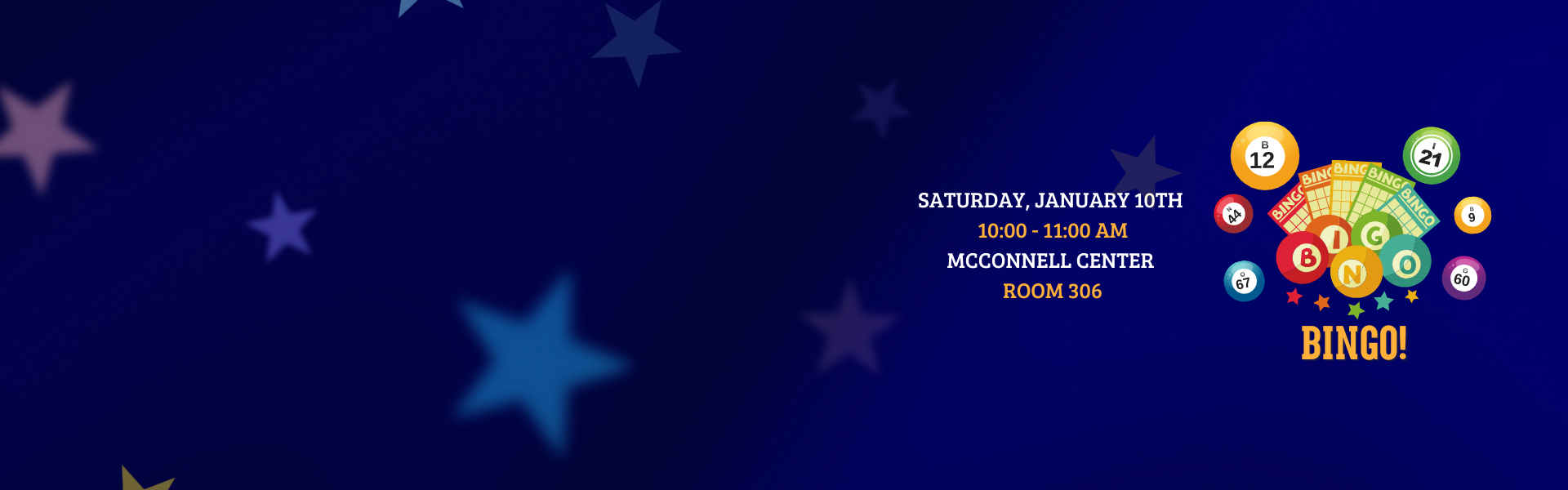 bingo saturday january 10th at 10am