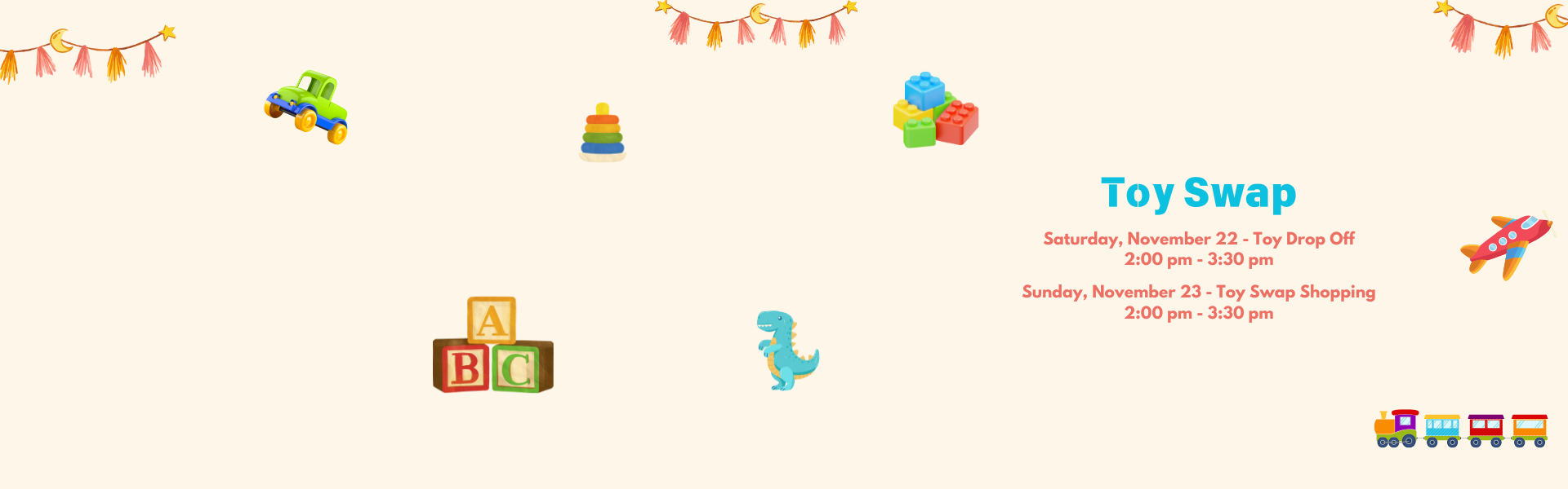 toy swap november 22 drop off 2-3:30pm