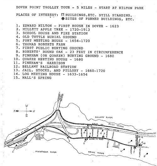 Dover Point Trolley Tour Map