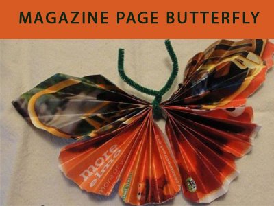 Magazine Page Butterfly