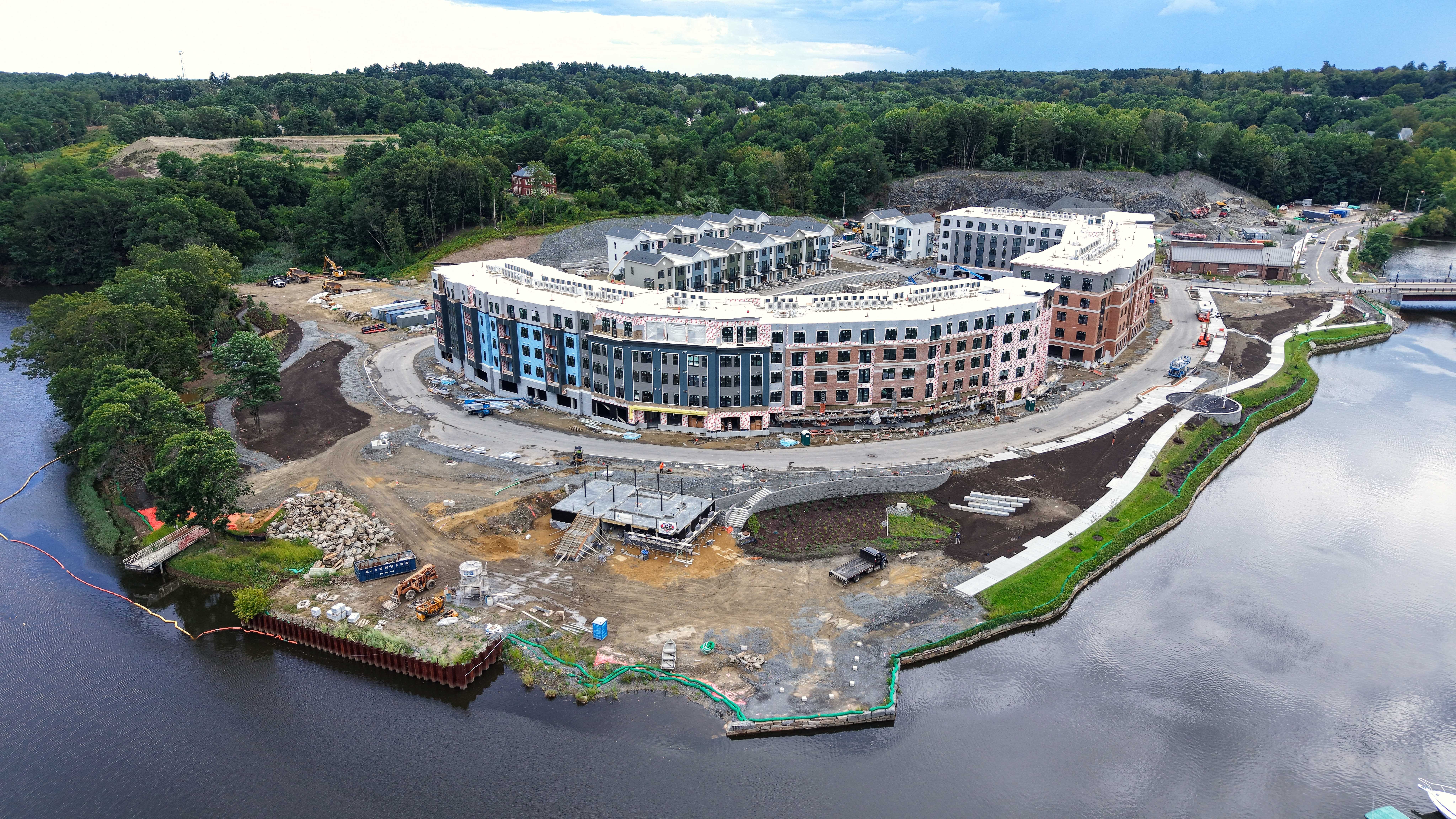 The waterfront development site from the north looking south on Aug 27 2025