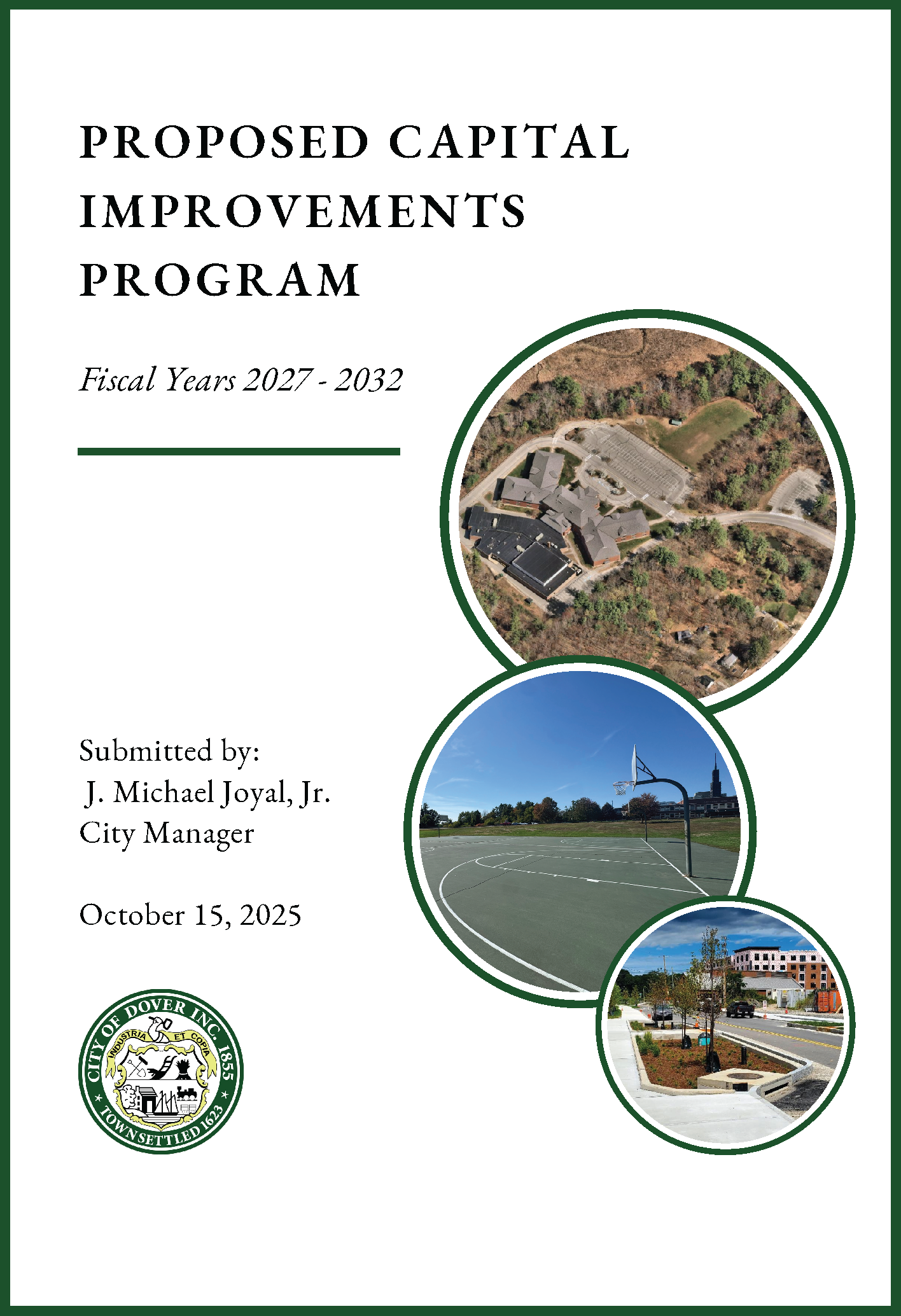 Front cover of the proposed Capital Improvements Program for FY2027-2032