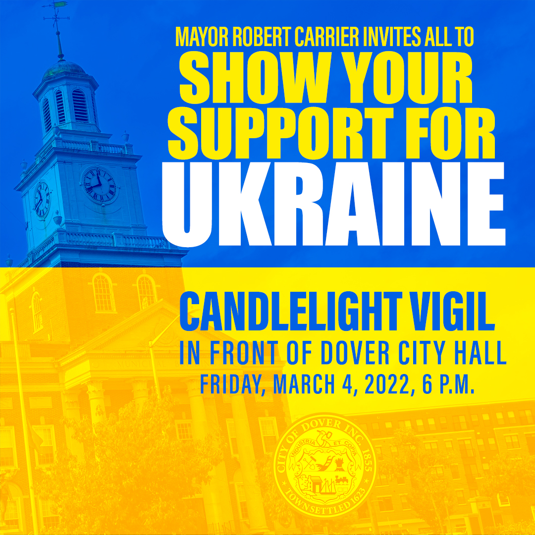 Mayor to hold a candlelight vigil for Ukraine at City Hall on Friday